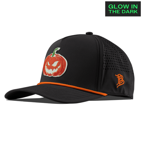 Jack-O-Lantern Glow Curved 5 Panel Rope Black + Tangerine Rope