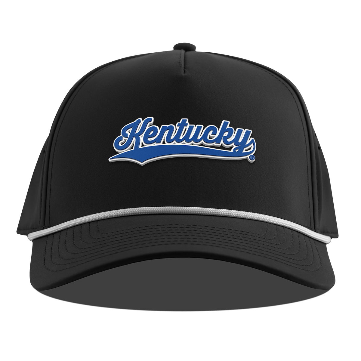 University of Kentucky "Kentucky Script" Curved 5 Panel Rope Black