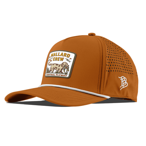 Mallard Crew Curved 5 Panel Rope Burnt Orange