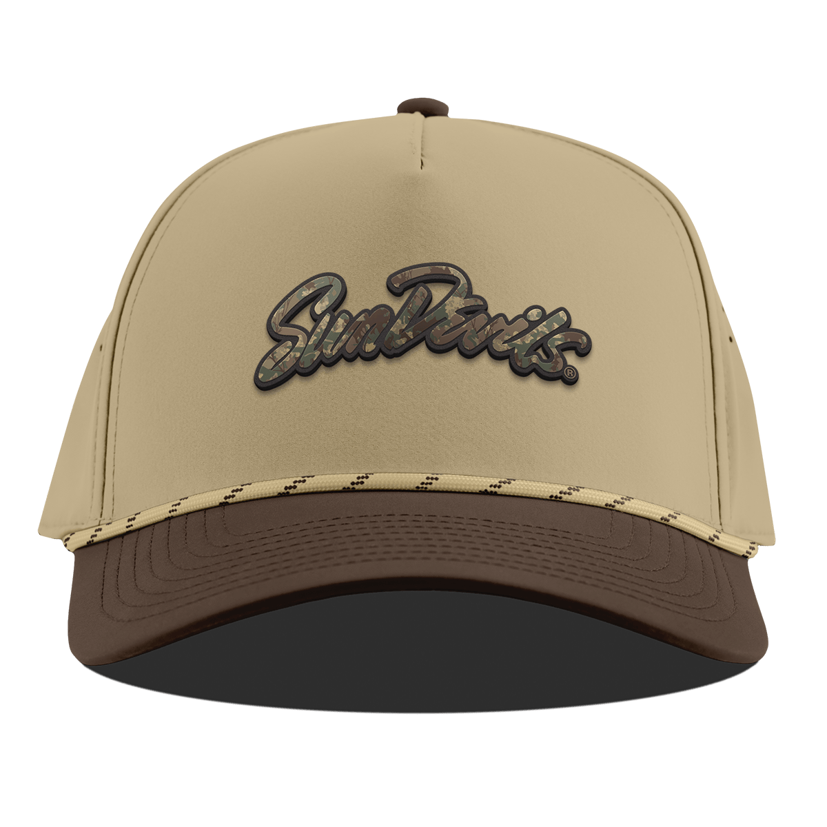 Arizona State University "ASU Sun Devils Timber Camo Script" Curved 5 Panel Rope Desert/Brown