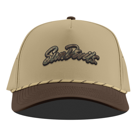 Arizona State University "ASU Sun Devils Timber Camo Script" Curved 5 Panel Rope Desert/Brown