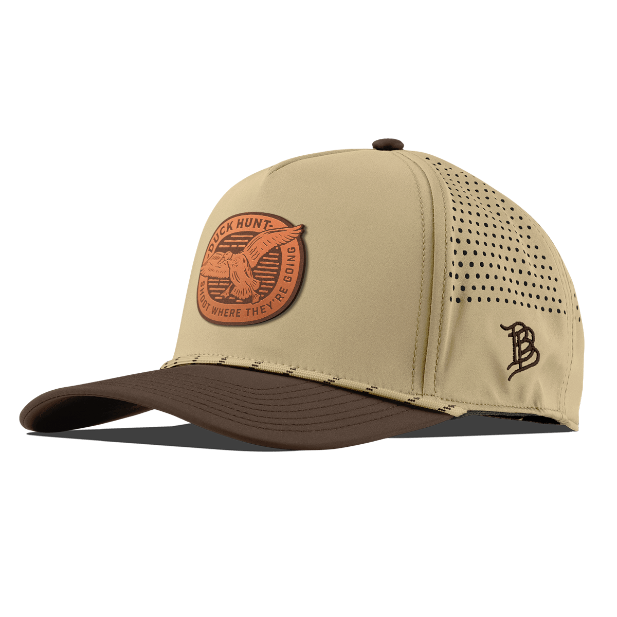 Duck Hunt Tan Curved 5 Panel Rope Desert/Brown
