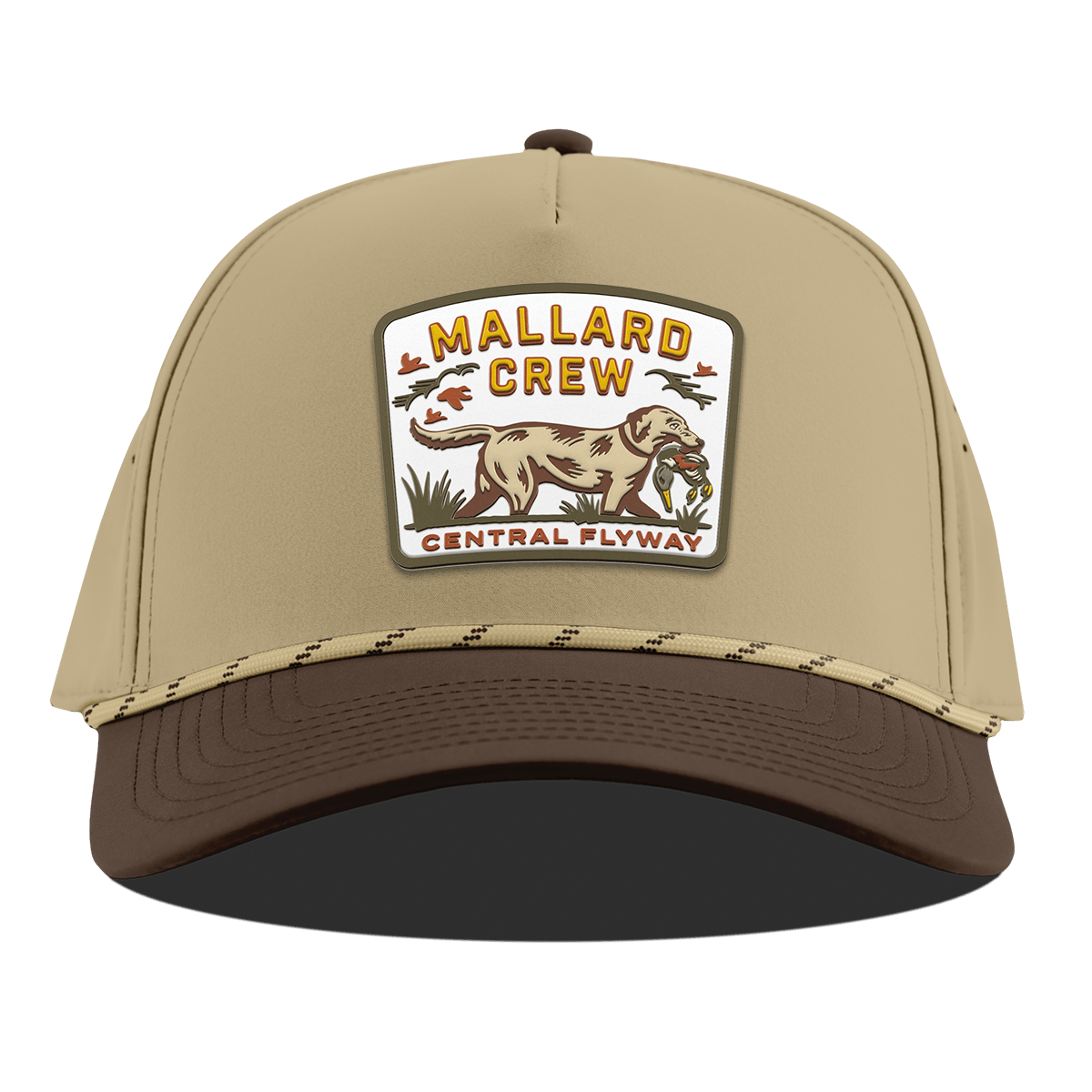 Mallard Crew Curved 5 Panel Rope Desert/Brown