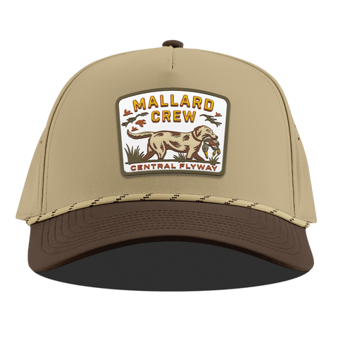 Mallard Crew Curved 5 Panel Rope Desert/Brown
