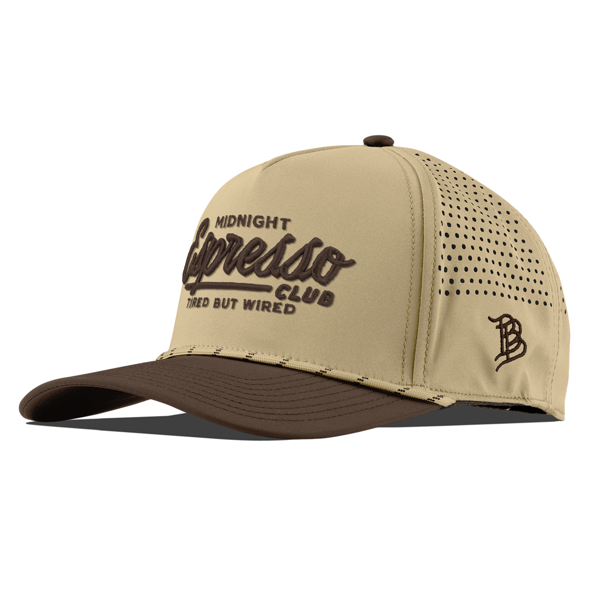 Midnight Espresso Club Curved 5 Panel Rope Desert/Brown
