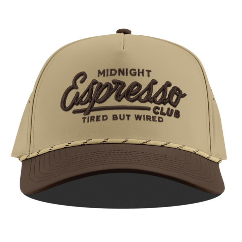Midnight Espresso Club Curved 5 Panel Rope Desert/Brown