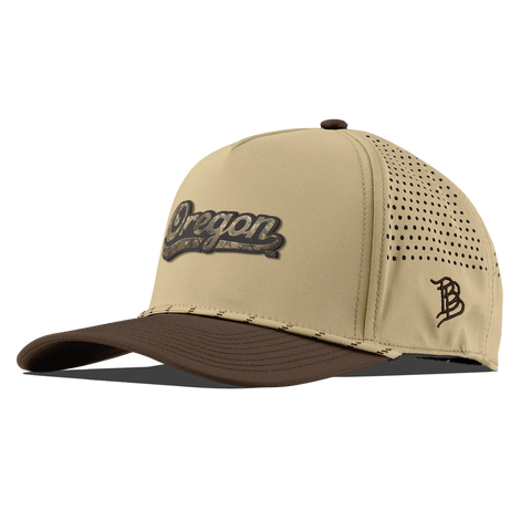 University of Oregon "Oregon Timber Camo Script" Curved 5 Panel Rope Desert/Brown