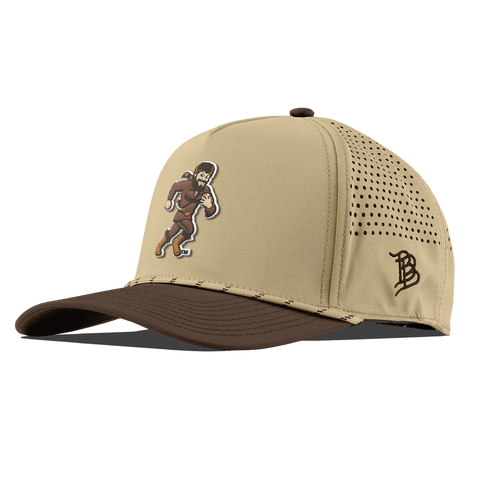 West Virginia University "WVU Mountaineer Football Logo" Curved 5 Panel Rope Desert/Brown