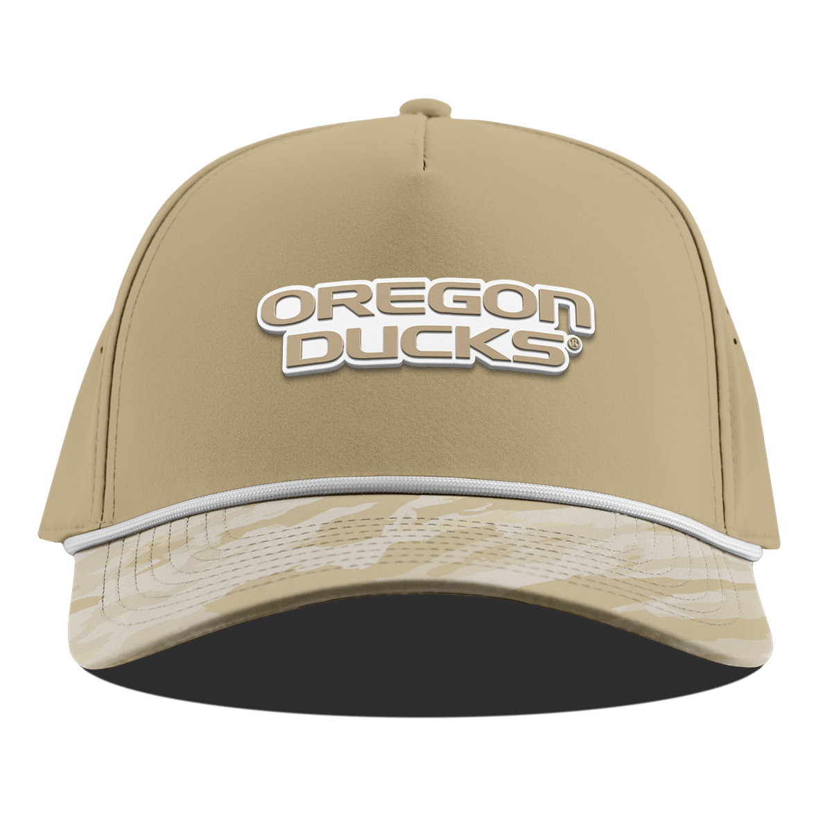 University of Oregon "Oregon Desert Camo Series" Curved 5 Panel Rope Desert/Desert Camo