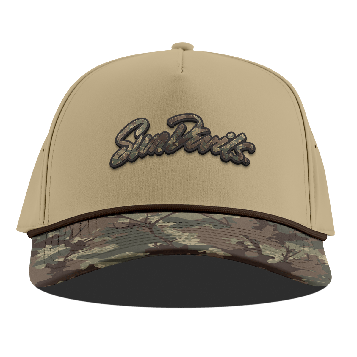 Arizona State University "ASU Sun Devils Timber Camo Script" Curved 5 Panel Rope Desert/Timber Camo