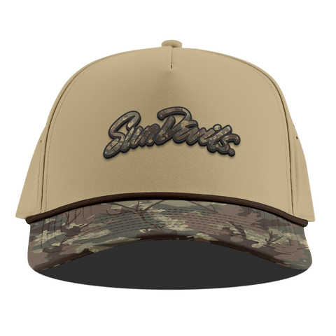 Arizona State University "ASU Sun Devils Timber Camo Script" Curved 5 Panel Rope Desert/Timber Camo