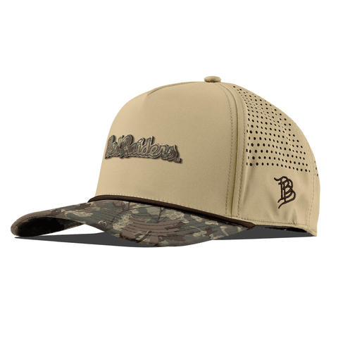Texas Tech University "Red Raiders Timber Camo Script" Curved 5 Panel Rope Desert/Timber Camo