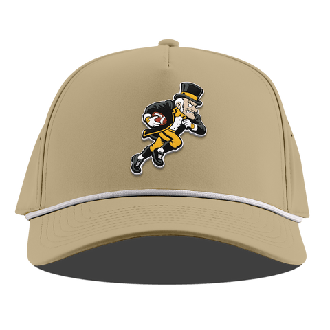 Wake Forest University "Rushing Deacon" Curved 5 Panel Rope Desert