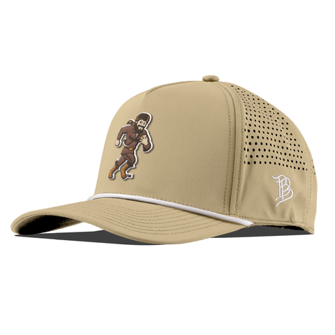 West Virginia University "WVU Mountaineer Football Logo" Curved 5 Panel Rope Desert