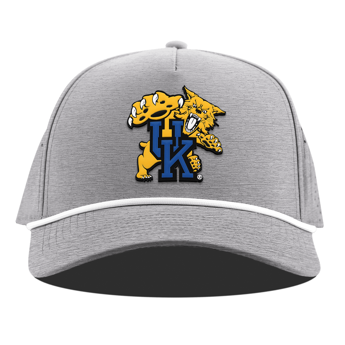 University of Kentucky "The Wildcat" Curved 5 Panel Rope Heather Gray