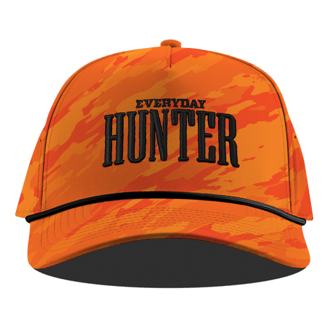 Everyday Hunter Curved 5 Panel Rope Blaze Orange Camo