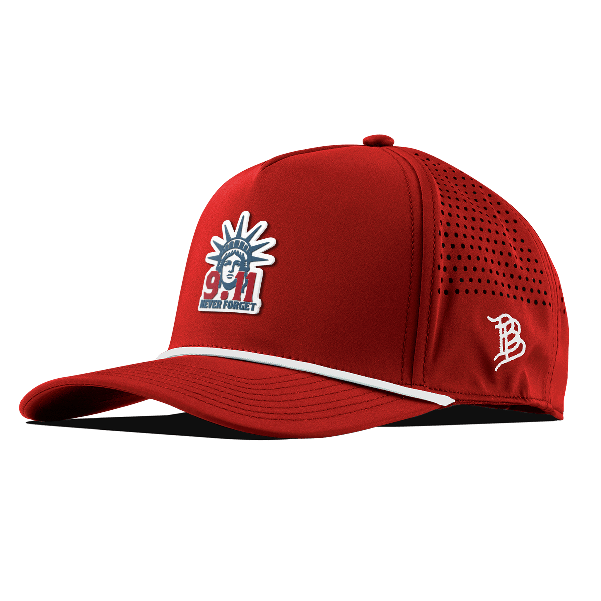 9.11 Never Forget Curved 5 Panel Rope Red