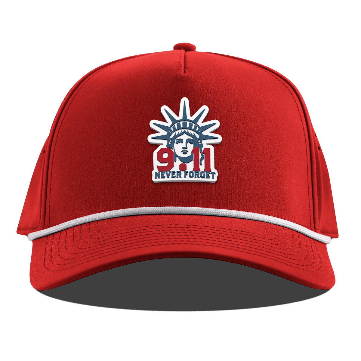 9.11 Never Forget Curved 5 Panel Rope Red