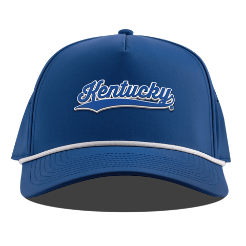 University of Kentucky "Kentucky Script" Curved 5 Panel Rope Royal