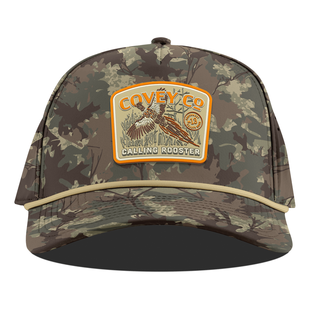 Covey Co Curved 5 Panel Rope Timber Camo