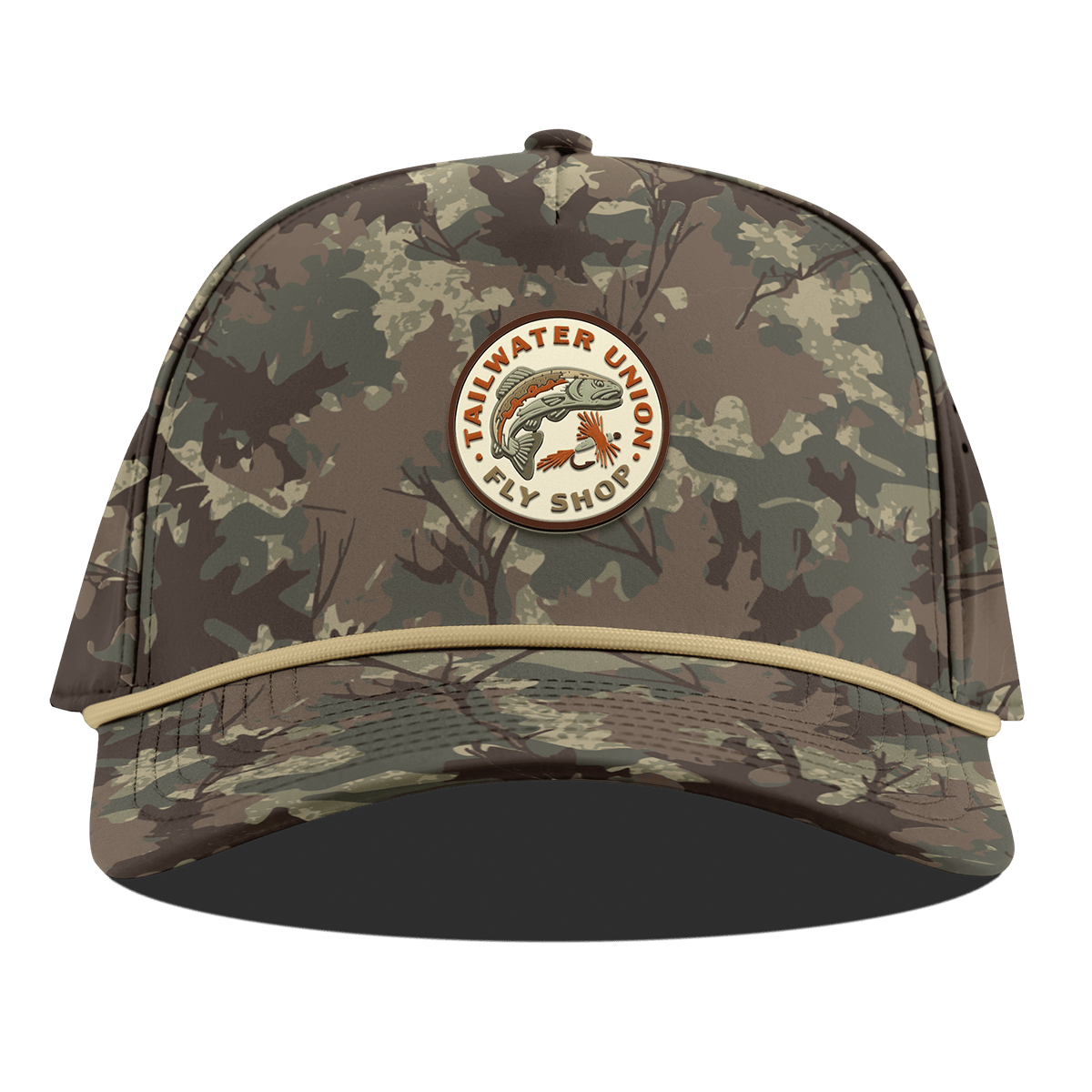 Tailwater Union Curved 5 Panel Rope Timber Camo