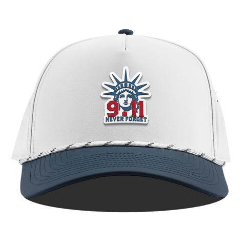 9.11 Never Forget Curved 5 Panel Rope White/Orion