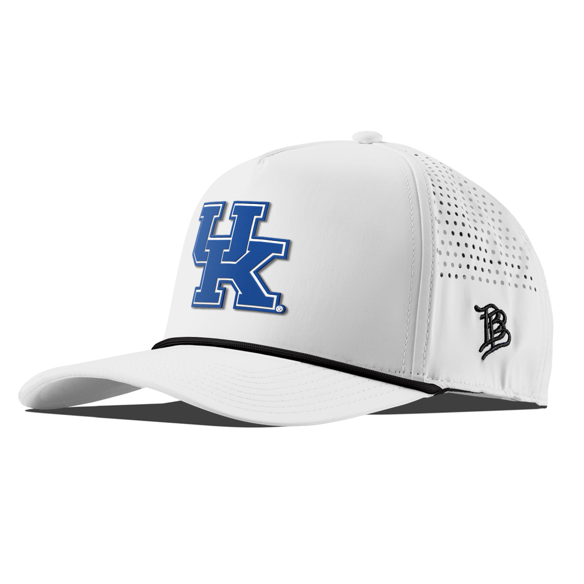 University of Kentucky "Kentucky Team Logo" Curved 5 Panel Rope White