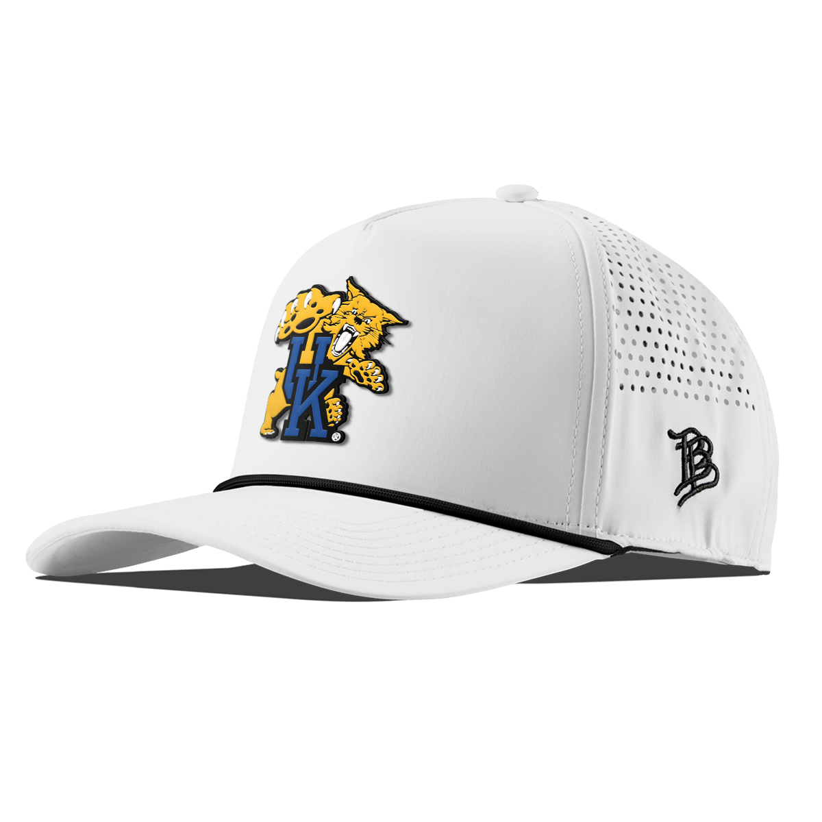 University of Kentucky "The Wildcat" Curved 5 Panel Rope White