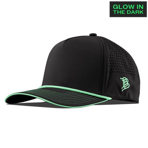 Bare Limited Edition Curved 5 Panel Rope Black + White Glow Rope