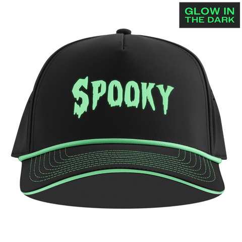 Spooky Glow Limited Edition Curved 5 Panel Rope Black + White Glow Rope