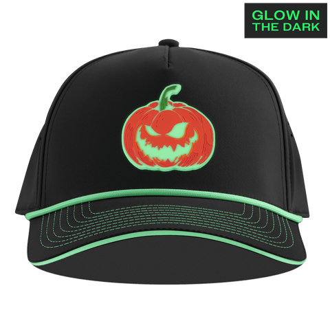 Jack-O-Lantern Glow Limited Edition Curved 5 Panel Rope Black + White Glow Rope