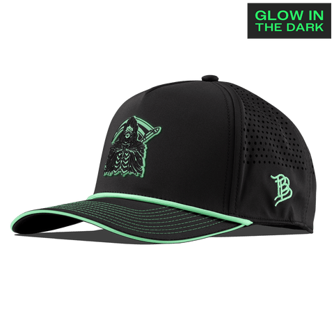 Grim Reaper Glow Limited Edition Curved 5 Panel Rope Black + White Glow Rope