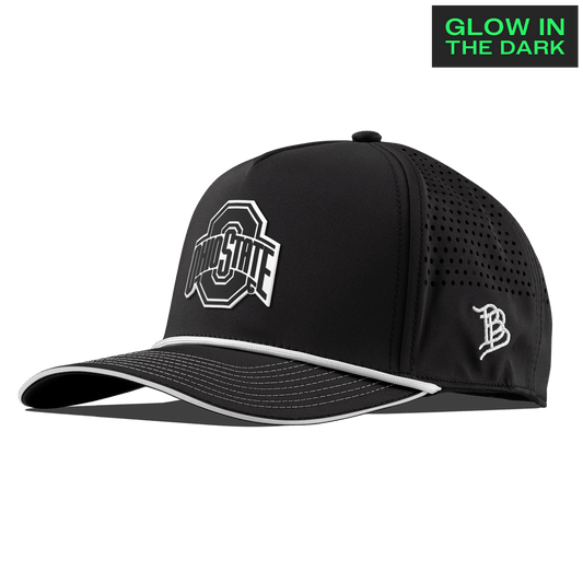 Ohio State University "Ohio State Glow Series" Limited Edition Glow Curved 5 Panel Rope Black + White Glow Rope