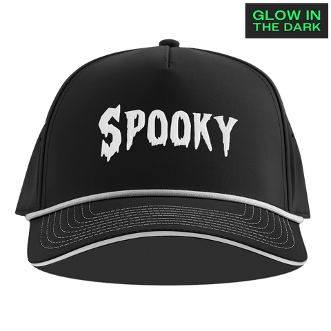 Spooky Glow Limited Edition Curved 5 Panel Rope Black + White Glow Rope