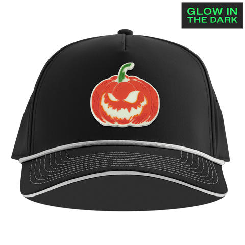 Jack-O-Lantern Glow Limited Edition Curved 5 Panel Rope Black + White Glow Rope