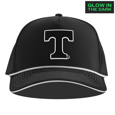 University of Tennessee "Tennessee Glow Series" Limited Edition Glow Curved 5 Panel Rope Black + White Glow Rope