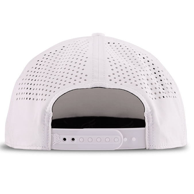 Wisconsin Stealth Curved 5 Panel Performance Back White/RWB