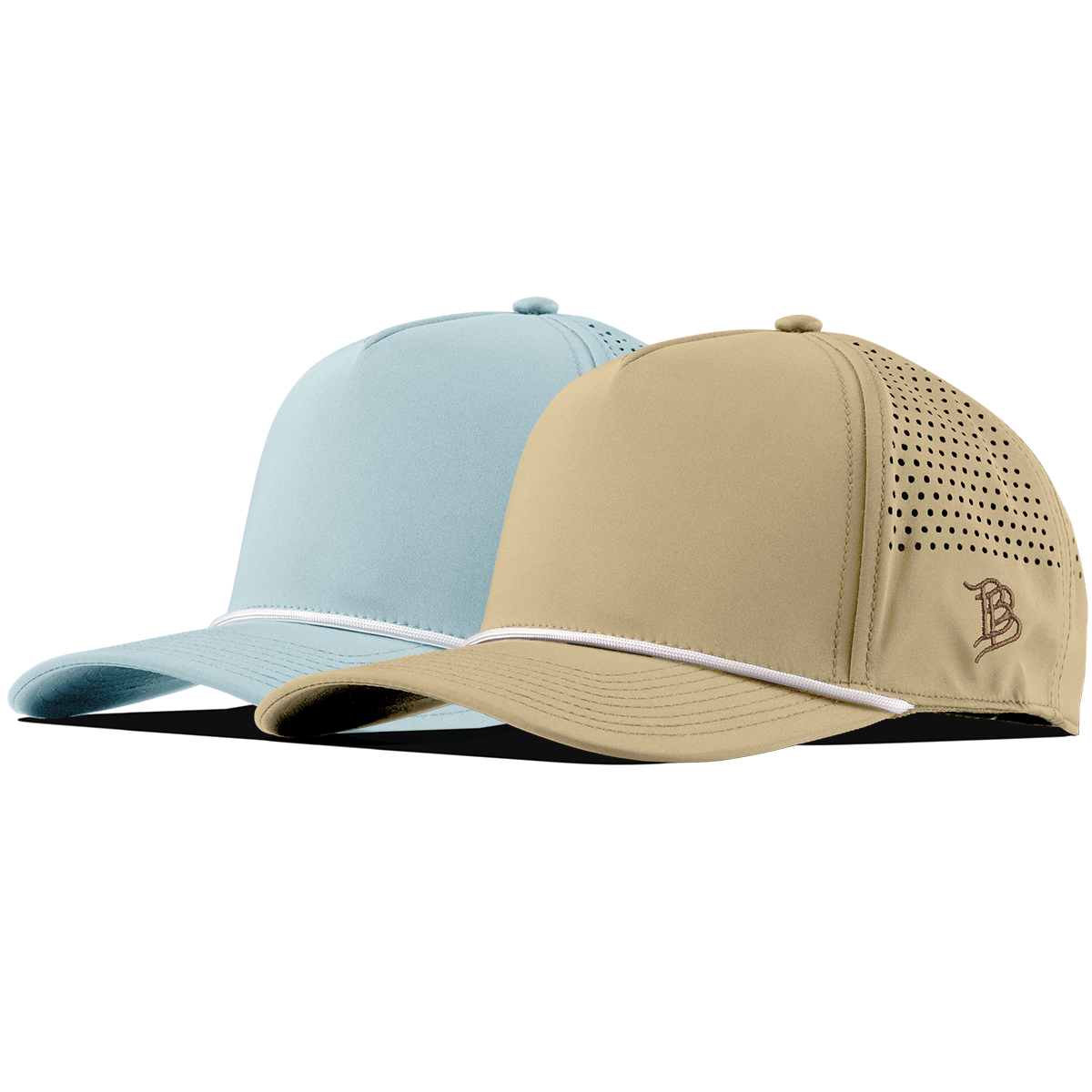 Bare Curved 5 Panel Rope 2-Pack Desert/White + Sky Blue/White