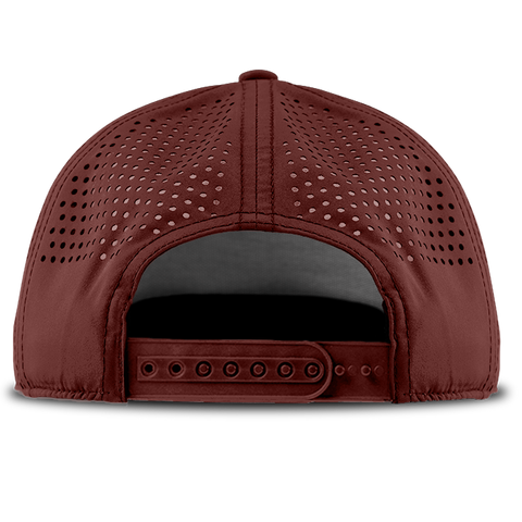 Wyoming 44 Curved 5 Panel Performance Back Maroon/Black
