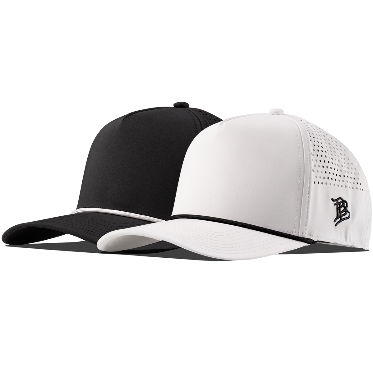 Bare Curved 5 Panel Rope 2-Pack Black/White + White/Black