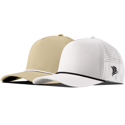 Bare Curved 5 Panel Rope 2-Pack Desert/White + White/Black