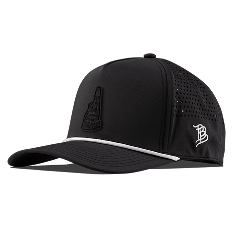 New Hampshire Stealth Curved 5 Panel Performance Front Black/White