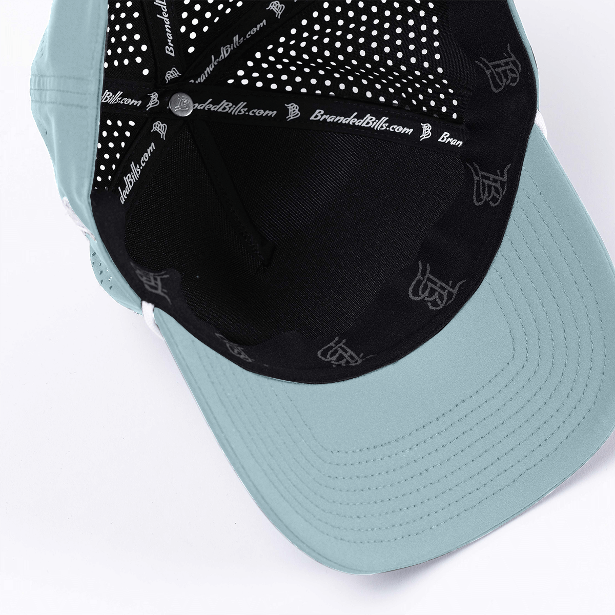 Bare Curved 5 Panel Rope Inside Sky Blue/White