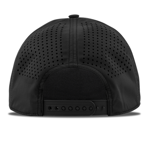 Heritage Old Glory Curved 5 Panel Rope Back Black + Kelly Green Rope