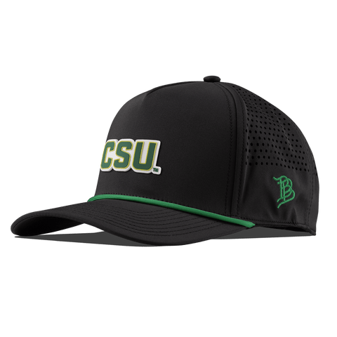 Colorado State University "Colorado State Block" Curved 5 Panel Rope Black + Kelly Green Rope