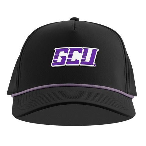 Grand Canyon University "GCU Block" Curved 5 Panel Rope Black + Purple Rope