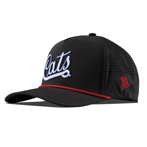 University of Arizona "Arizona Cats Script" Curved 5 Panel Rope Black + Red Rope
