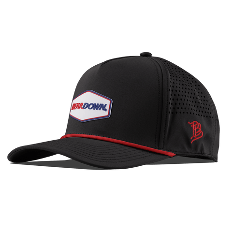 University of Arizona "Bear Down Arizona" Curved 5 Panel Rope Black + Red Rope