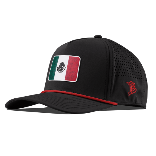 Fiesta Flag Curved 5 Panel Rope Black + Red Rope