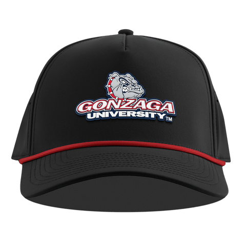 Gonzaga University "Gonzaga Team Logo" Curved 5 Panel Rope Black + Red Rope